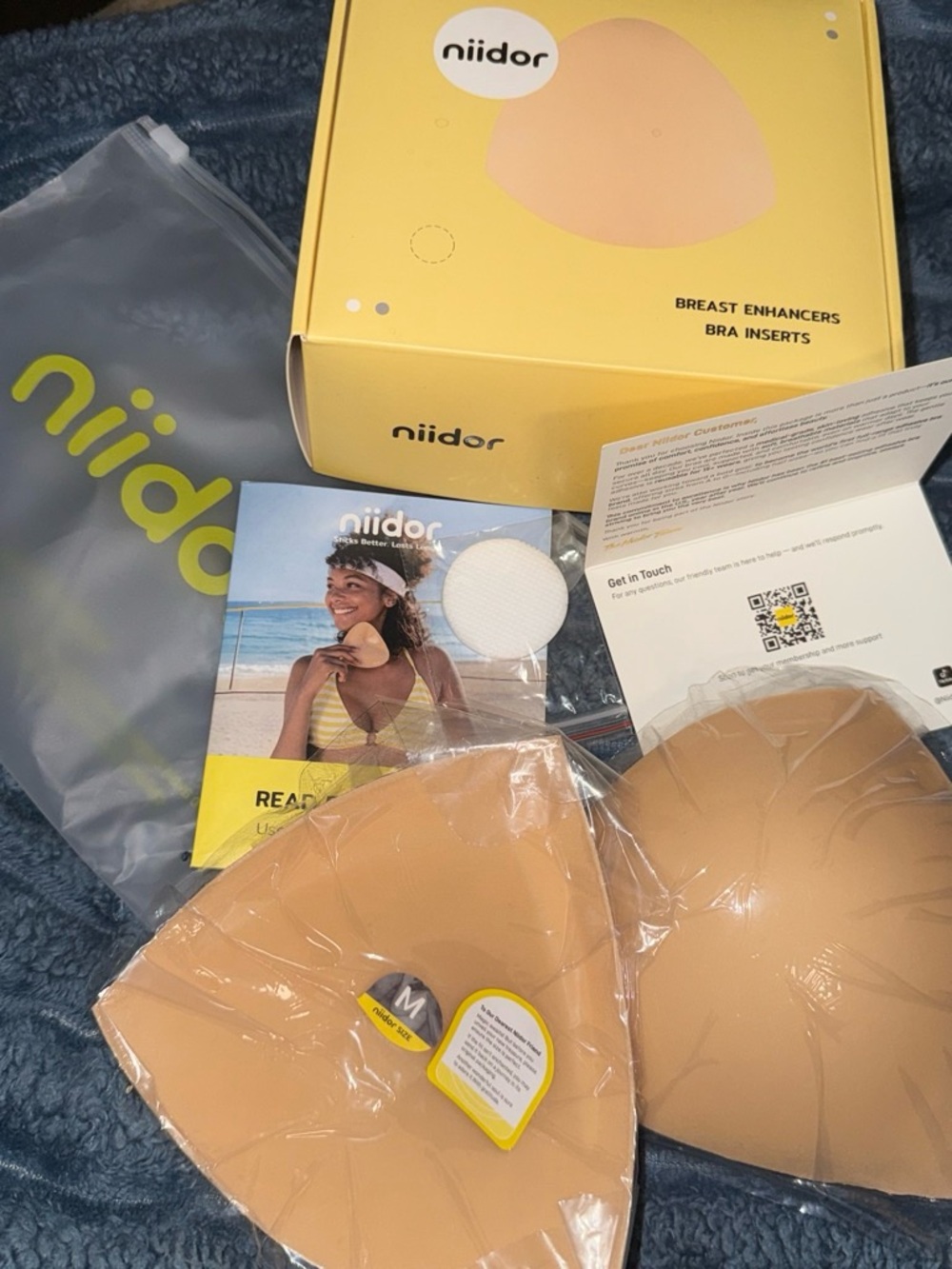 Beige Removable Bra Inserts – Natural-Look Breast Enhancers